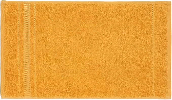 Melissa Linen 8 Piece Towel Set - 2 Bath, 2 Hand, 4 Fingertip Towels - 100% Turkish Cotton, Absorbent, Quick Dry, Durable and Soft - Yellow