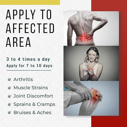 Real Time Pain Relief Cream 4oz Tube | 17 Natural Ingredients: 1.25% Menthol, Arnica & MSM | Muscle Strain & Joint Discomfort Relief for Arthritis, Cramps, Sprains, Bruises, Hands, Back & Knee Pain