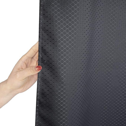 AooHome Extra Long Shower Curtain, Fabric Bathroom Curtain Waffle Weave Decor with Hooks, Weighted Hem, Heavy Duty, Water Repellent, Charcoal, 72x78 Inch