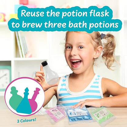 Science4you Bath Potions for Kids +6 – Potions Making Kit, Bath Bombs, Educational Science Kits: 3 Bath Experiments, Stem Toys, Cosmetic Gift Ideal to Birthday, Easter, Christmas for Girls Age 6 7 8+