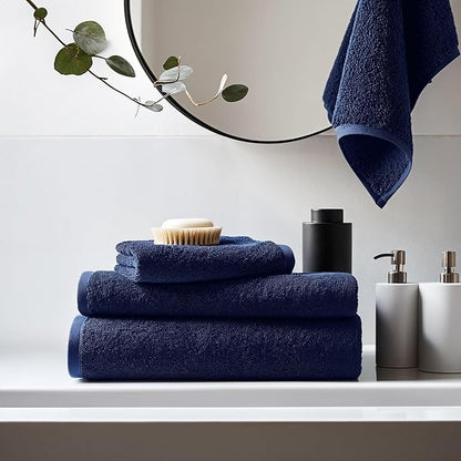 Italic Serene Ultraplush Cotton Washcloth Towel Set, 4 Soft Face Towels, Dusk, 800GSM, 100% Cotton, Heavy Duty, Resort Grade Towels (Dusk)