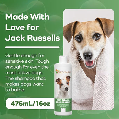 Sensitive Care -Tangle-Free-Silky Shine Softening and detangling Shampoo, Delicate Coat Clean & Odor Control Shampoo – Advanced Shine Formula for Dogs (Jack Russell, 16 Fluid Ounces)