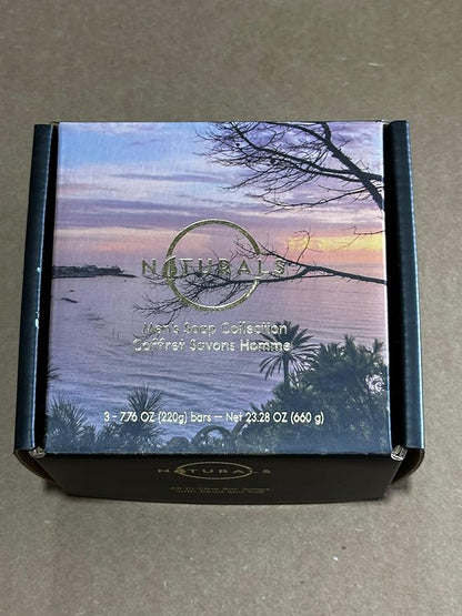 O NATURALS Bar Soap for Men - 3-Pcs Mens Soap Bar - Natural Soap - Mens Bar Soap - Men Soap - Natural Soap for Men - Organic Men's Soap Bars - Exfoliating Soap Bar - Citrus, Olive & Cedarwood