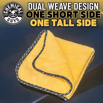 Chemical Guys Professional Grade Premium Microfiber Towels for Cars, Gold, 24" x 16", Ultra-Soft and Scratch-Free Car Detailing Cloths for Trucks, Motorcycles, and More - 6 Pack