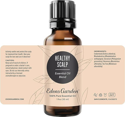 Edens Garden Healthy Scalp Essential Oil Blend- 100% Pure Premium Grade, Undiluted, Natural, Therapeutic, Aromatherapy, The Best for Skin, Face, Hair 30 ml (1 fl oz)
