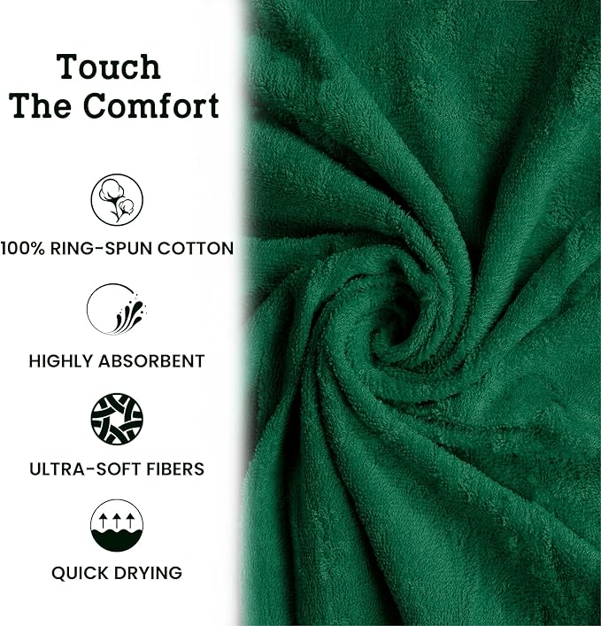 Casa Lino Face Towels & Body Wash Cloths for Showering - 100% Cotton Wash Cloths for Bathroom - Highly Absorbent & Quick Drying Washcloth Set - Cotton Washcloths 24 Pack (12" x 12") - (Multicolor II)