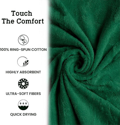 Casa Lino Face Towels & Body Wash Cloths for Showering - 100% Cotton Wash Cloths for Bathroom - Highly Absorbent & Quick Drying Washcloth Set - Cotton Washcloths 24 Pack (12" x 12") - (Multicolor II)