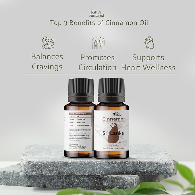 Cinnamon Essential Oil - Direct from Sri Lankan Essential Oils - 100% Pure - Natural Aceite de Canela for Aromatherapy & Wellness - Premium Grade (22lbs)