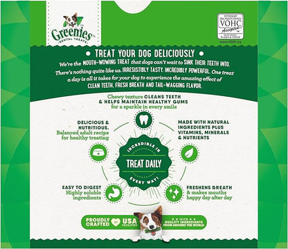 Greenies Veterinarian-Recommended Natural Dental Dog Treats Teenie Size, Original Flavor, 54 oz. Pack, 192 Count