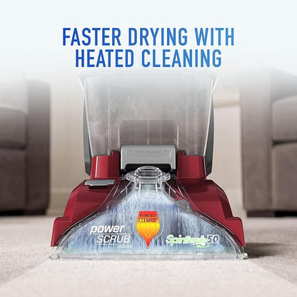 Hoover PowerScrub Deluxe Carpet Cleaner Machine for Carpet and Upholstery, Deep Cleaning Carpet Shampooer Machine with Multi-Purpose Tools, Pair Carpet Cleaner Solution
