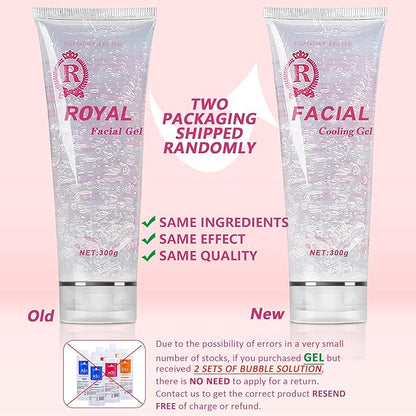 YMEYFAN 3PCS Conductive Gel, Cooling Gel for Salon Hair Removal Machine Skin Care, Moisturizing Hydrating Suitable for Facial Device for Women and Men in Body or Face Cools (900ML)
