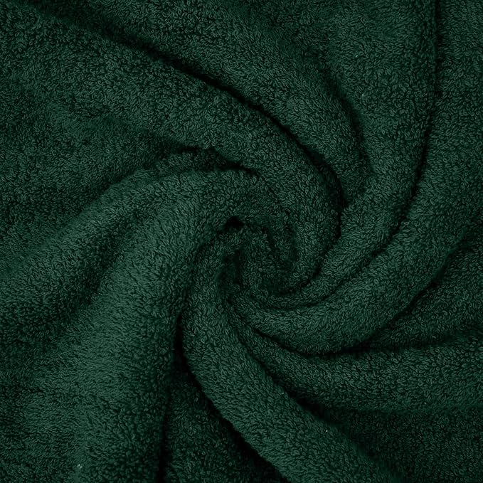 DAN RIVER 2 Pack Luxury Bath Sheets 35x70, 600 GSM, Soft & Quick Dry 100% Ring Spun Cotton Towels Ideal for Hotels, Spas, Gyms & Salons Extra Large, Hunter Green