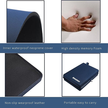 Women & Men Knee Pad - Bath Kneeler with Baby & Garden Kneeling Pads, Yoga Knee Cushion (Nave Blue)