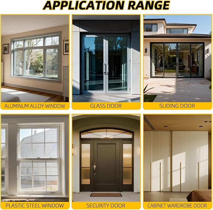 40FT Brush Weather Stripping Door Window Seal - Weather Strip Insulation for Door Frame & Window, Soundproofing Weather Stripping
