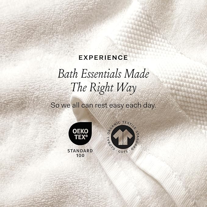 BOLL & BRANCH Plush Bath Sheet Set - Juniper - 6 Piece - Includes 2 Oversized Bath Sheets, 2 Hand Towels & 2 Washcloths - 100% Organic Cotton - Ultra Soft & Luxurious - Quick Absorbing