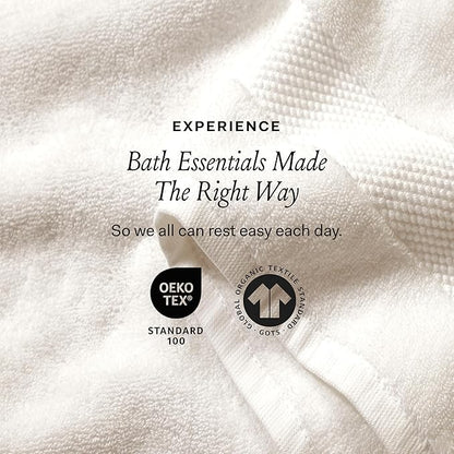 BOLL & BRANCH Plush Bath Sheet Set - Oak - 6 Piece - Includes 2 Oversized Bath Sheets, 2 Hand Towels & 2 Washcloths - 100% Organic Cotton - Ultra Soft & Luxurious - Quick Absorbing