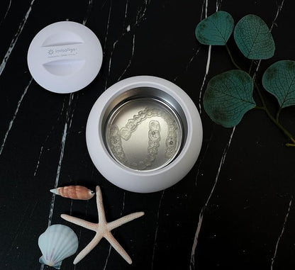 Invisalign Ultrasonic Cleaner | Powered by Zima Dental | Aligner and Retainer Cleaner | Arctic White