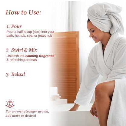 Relax Spa & Bath, Epsom & Dead Sea Salts, Aromatherapy Bath Salts for Hot Tub, Bath, or Spa, Infused with Magnesium, Honey Mango Scent