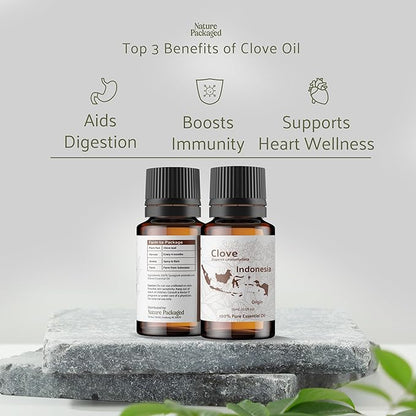 Clove Essential Oil - 100% Pure Steam Distilled Natural Aceite de Clavo from Indonesia for Aromatherapy & Wellness - Premium Grade (22lbs)
