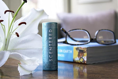 Scentered Aromatherapy Balm Stick - Escape - Natural Calm Essential Oil Roll On - Meditation Aid for Relaxation & Self-Care - Frankincense, Oud, Sandalwood - Self-Care Stocking Stuffers for Women