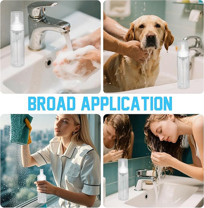 2PCS Foam Pump Bottle, Foaming Dispenser Bottle, Foaming Hand Soap Dispensers, Travel Size Foam Spray Bottles for Body Wash, Lash Cleanser, Shampoo, 200 ml/7 OZ