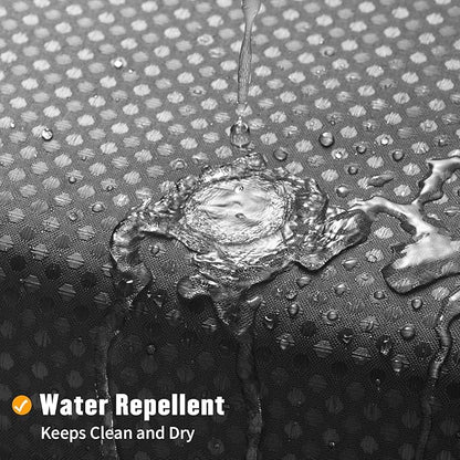 MitoVilla Black Ombre Waffle Small Stall Shower Curtain Liner Set 36 x 74, No Hooks Required Half Size Narrow Fabric Cloth Shower Curtain Set with Snap-in Liner for Modern Bathroom Decor