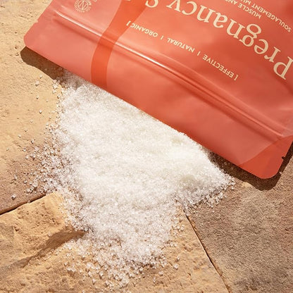Pregnancy Bath Salts - Epsom Salt for mothers-to-be. Eases muscular tension & irritated skin. Promotes skin elasticity (anti-stretch marks). Ideal for prenatal relaxation & restful sleep - 1kg