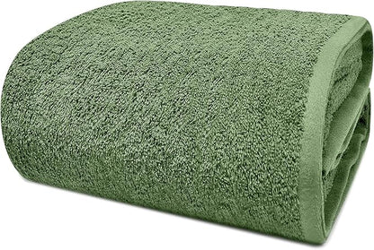 DAN RIVER Pack of 1 Bath Sheet 40x80 Inches, Extra Large Quick Dry Bath Towels for Bathroom, Soft Absorbent Towels - Sage Green