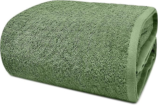 DAN RIVER Pack of 1 Bath Sheet 40x80 Inches, Extra Large Quick Dry Bath Towels for Bathroom, Soft Absorbent Towels - Sage Green