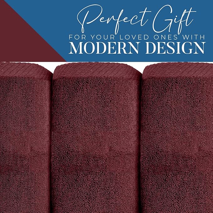DAN RIVER Pack of 1 Bath Sheet 40x80 Inches, Jumbo Bath Towels, Soft and Absorbent Extra Large Towels - Pomegranate