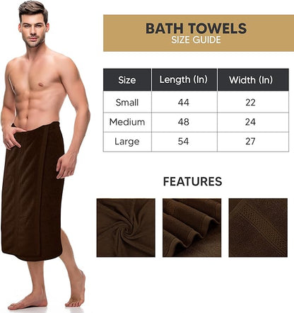 Utopia Towels 4 Pack Premium Bath Towels Set, 27 by 54 Inches, 100% Ring Spun Cotton 600GSM, Lightweight and Highly Absorbent Quick Drying Towels, Perfect for Daily Use, Dark Brown