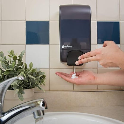 San Jamar SF1300TBK SF1300 Rely Manual Foam Soap Dispenser, 1300 mL, Black Pearl