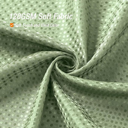 Gibelle Small Stall Shower Curtain 36 x 72, Narrow Half Waffle Weave Textured Fabric Shower Curtain for Bathroom, Water Repellent, Machine Washable, Sage Green