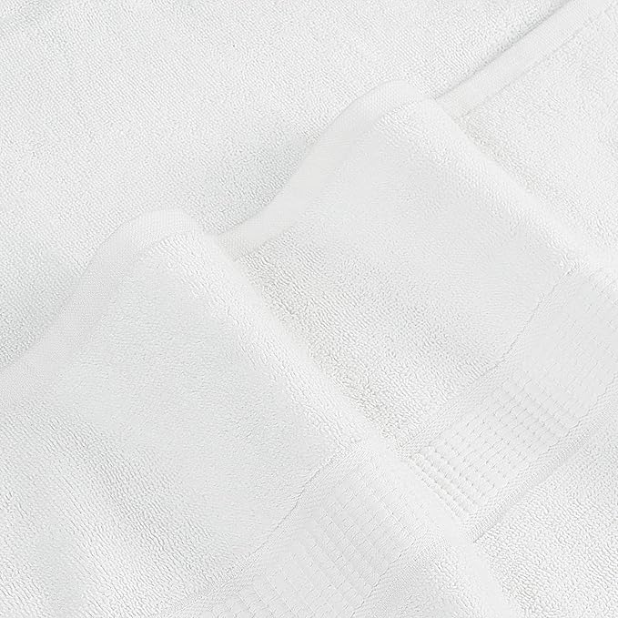 Utopia Towels - Luxurious Jumbo Bath Sheet 8 Piece - 600 GSM (35X70 Inches) 100% Ring Spun Cotton - Highly Absorbent and Quick Dry Extra Large Bath Towel - Super Soft Hotel Quality Towel (White)