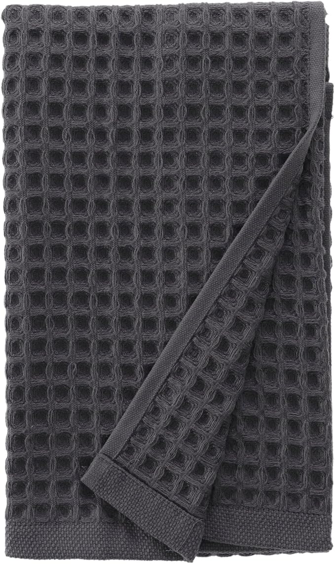 sea me at home Waffle Hand Towel – 100% Turkish Cotton, Quick-Dry, Soft and Absorbent Bathroom Towel