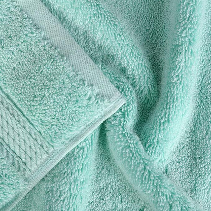 BLUENILEMILLS Madison Egyptian Cotton Towels, Towel Set for Bathroom, Shower, Hotel, Plush, 800 GSM, Highly Absorbent and Ultra-Soft Towels, Bath Essentials, 8 Piece Assorted Towel Set, Sea Foam