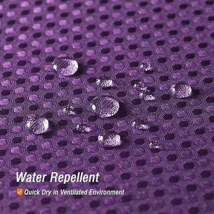 Gibelle Purple Shower Curtain, Waffle Weave Textured Fabric Shower Curtain for Bathroom - Soft Cloth & Hotel Spa Luxury, Water Repellent, Machine Washable, 72X72, Purple