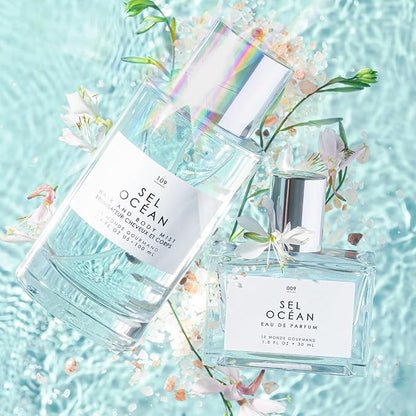 Le Monde Gourmand Sel Océan Hair & Body Perfume Mist - 3.4oz (100ml) - Honeysuckle, Muguet and Pink Sea Salt Fragrance Notes