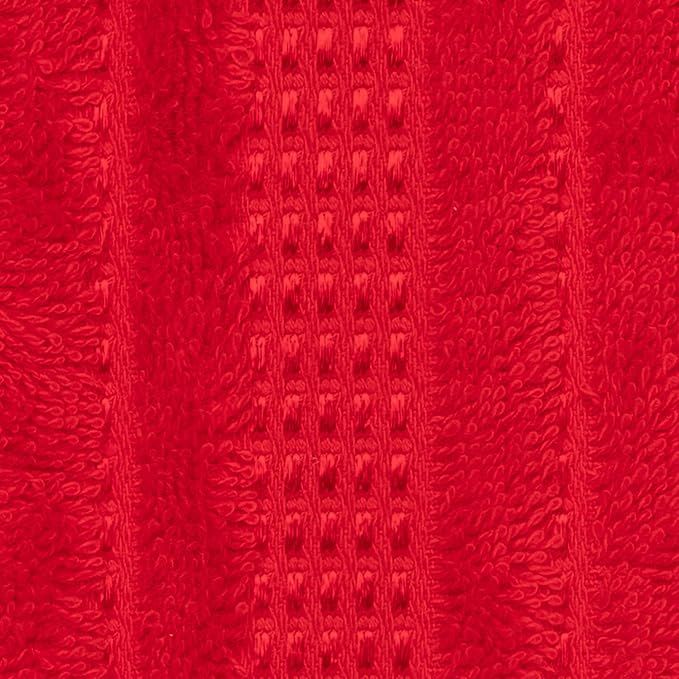 Melissa Linen, 8 Piece Towel Set, 2 Bath Towel 2 Hand Towel 4 Fingertip Red Towels, 100% Turkish Cotton Towels for Bathroom and Kitchen, Absorbent, Quick Dry, Durable and Soft Shower Towel