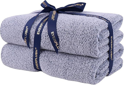 Everplush Diamond Collection Oversized Bath Towel – 2 Pieces, Super Soft & Highly Absorbent, Quick-Drying & Extra Large. Perfect for Bathroom, Pool, Swimming Use.(Dusk, 30" x 56" 2PK)