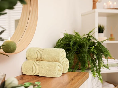 Utopia Towels 6 Piece Premium Hand Towels Set, 16 by 28 inches, 100% Ring Spun Cotton, Lightweight and Highly Absorbent Towels for Bathroom, Travel, Camp, Hotel, and Spa, Beige