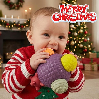 Sensory Balls for Toddlers 1-3, Montessori Toys for Babies 6-12 Months, Easter Baby Toys, Sensory Balls for Easter Basket, BPA Free Teething Gift, Toddler Bath Toys with Multi Textured