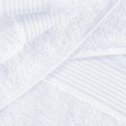Elvana Home Cotton 2 Pack Oversized Bath Towel Set 28x55 inches, Large Bath Towels, Ultra Absorbant Compact Quickdry & Lightweight Towel, Ideal for Gym Travel Camp Pool - White