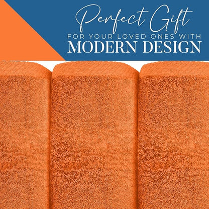 DAN RIVER Pack of 1 Bath Sheet 40x80 Inches, Soft Fluffy Bath Sheets Towels for Adults, Quick Dry Shower Towels - Orange