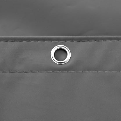 Barossa Design Gray Shower Curtain Liner with 6 Magnets - Heavy Duty Waterproof PEVA Shower Liner for Bathroom, 72" x 72" Standard Size, Metal Grommets - Dark Gray, 72x72