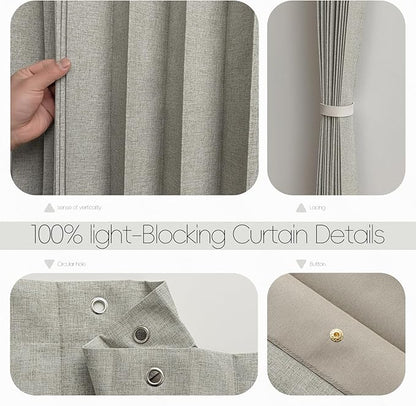 100% Blackout Fabric Folding Door Curtain with Magnetic Closure - Accordion Style for Sliding Doors, Closets,Wardrobe and Temporary Door Solutions Doorway Curtains（W42 x L78, Grey 1 Panel）