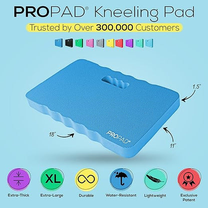 Thick Kneeling Pad, Garden Kneeler for Gardening, Bath Kneeler for Baby Bath, Kneeling Mat for Exercise & Yoga, Knee Pad for Work, Floor Foam Pad, Extra Large (XL) 18 x 11 x 1.5 Inches, Blue