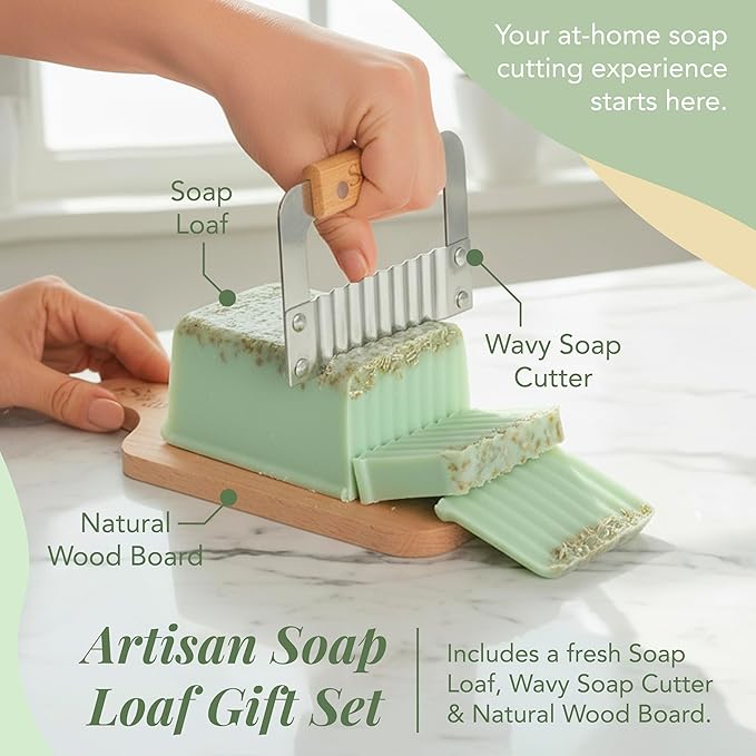 Saavy Naturals Organic Soap Minty Oat - Plant Based Ingredients(1LB)