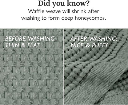 GILDEN TREE Bathroom Mat Absorbent Cotton Quick Dry for Shower, Bath & Bathtub Washable Thin, Modern Style (Sage Grey)