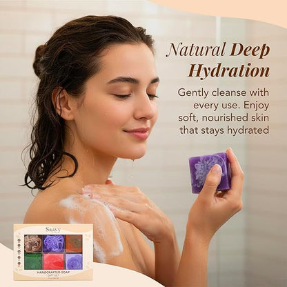 Saavy Naturals Artisan Soap Pack (6 Square Pack)